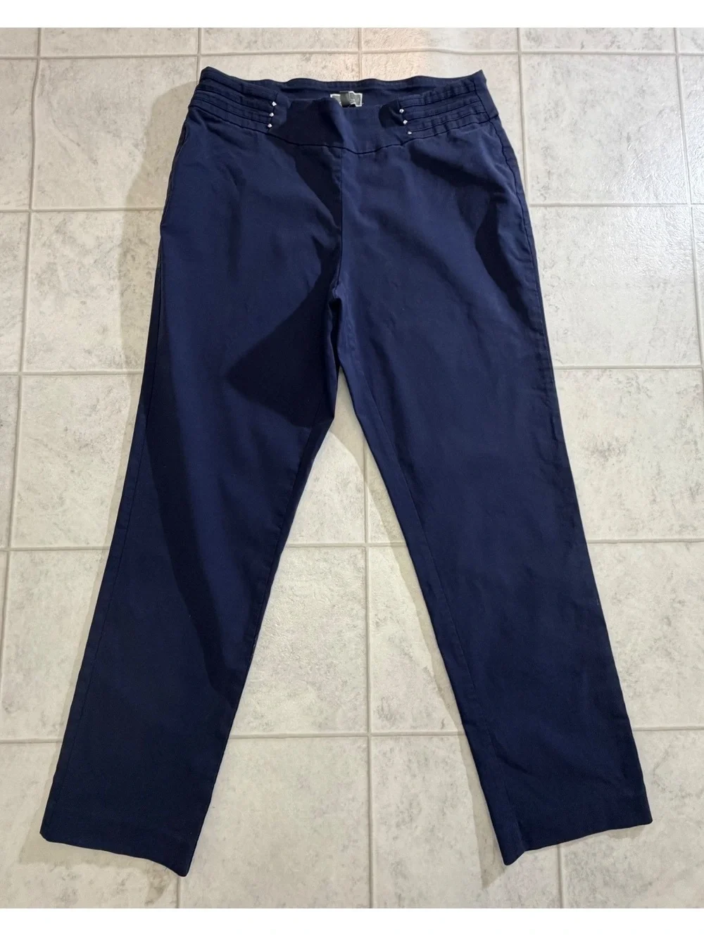 JM Collection Women's Navy Blue Pants Size 14W